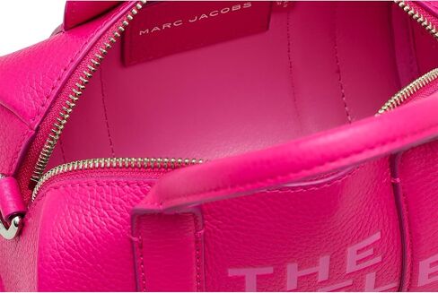 Marc Jacobs The Leather Mini Duffle Bag, Hot Pink in Saudi Arabia