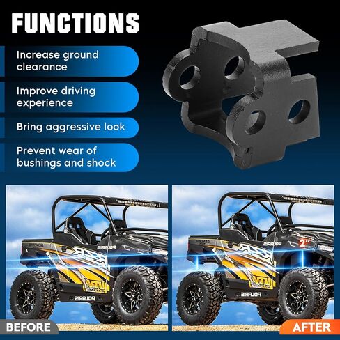 2 Inch UTV Front & Rear Leveling Lift Kit Fit for Can-Am Defender DPS HD10/Defender DPS HD8/Defender HD10/HD8/Defender MAX HD10 DPS 2016-2021, Defender DPS HD5/HD5 2017-2021 Lift Brackets-4PCS in Saudi Arabia