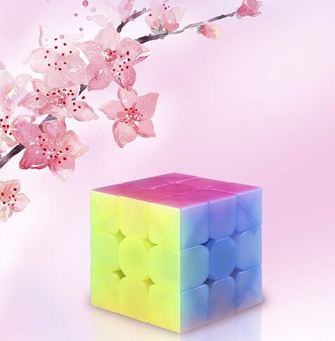 Speed Cube Set 3 Pack Cube Bundle 2x2 Speed Cube 3 by 3 Cube Puzzle 3x3 Pyramid Triangle Cube Bundle Hand Puzzles Toys for Kids and Adults by AHYUAN (Black) in Saudi Arabia