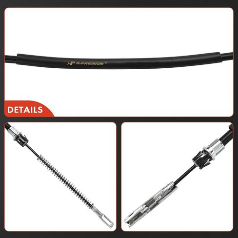 مجموعة كابل فرامل الانتظار للسائق الخلفي وجانب الركاب A-Premium متوافقة مع موديلات شيفروليه وجي إم سي وإيسوزو: S10 Sonoma 1998-2004، Hombre 1998-2000، 4WD، مجموعة قطعتين - استبدال # 8157245920 in Saudi Arabia