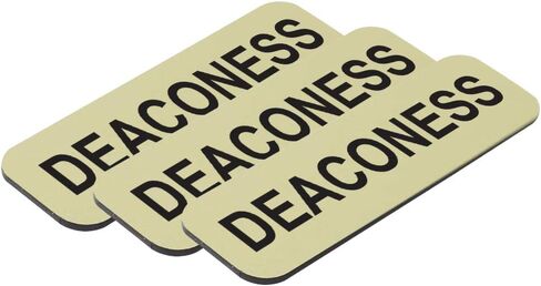 بطاقة اسم Deaconess 1 × 3 بوصات، ذهبي مصقول (3 عبوات) in Kuwait