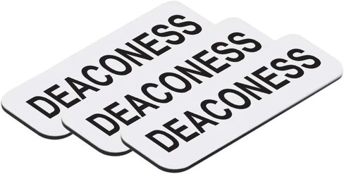 بطاقة اسم Deaconess 1 × 3 بوصات، ذهبي مصقول (3 عبوات) in Kuwait
