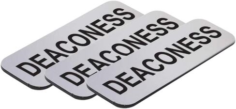 بطاقة اسم Deaconess 1 × 3 بوصات، ذهبي مصقول (3 عبوات) in Kuwait