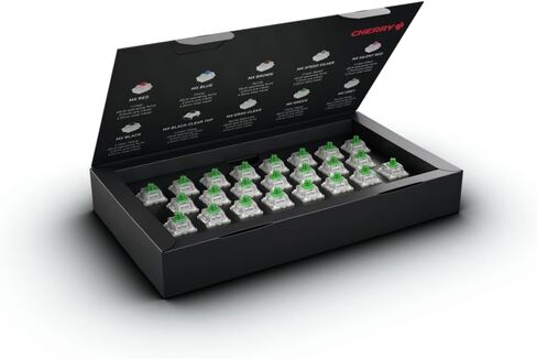 Cherry MX RGB Switch Kit, Box with 23 Mechanical Keyboard Switches, for DIY, Hot Swap or Gaming Keyboard (MX Green) in Saudi Arabia