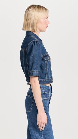 Women's Raina Short Sleeve Denim Jacket in Saudi Arabia