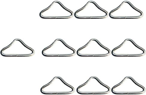BESPORTBLE 60 قطعة من الفولاذ المقاوم للصدأ الترامبولين حلقة مثلثية حلقة الترامبولين أبازيم سرير بنجي حلقة مثلثة حلقة مثلثة من الفولاذ in Kuwait