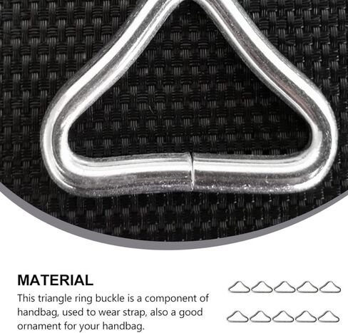 BESPORTBLE 60 قطعة من الفولاذ المقاوم للصدأ الترامبولين حلقة مثلثية حلقة الترامبولين أبازيم سرير بنجي حلقة مثلثة حلقة مثلثة من الفولاذ in Kuwait