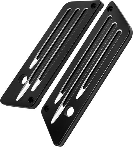 أغطية مزلاج حقيبة السرج من Saddlebag بديلة لـ Harley Davidson Touring Street Glide، Electra Glide، Road Glide 1993-2013، أسود in Kuwait