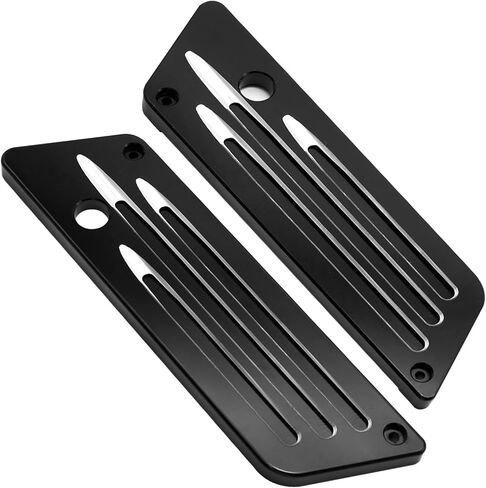 أغطية مزلاج حقيبة السرج من Saddlebag بديلة لـ Harley Davidson Touring Street Glide، Electra Glide، Road Glide 1993-2013، أسود in Kuwait