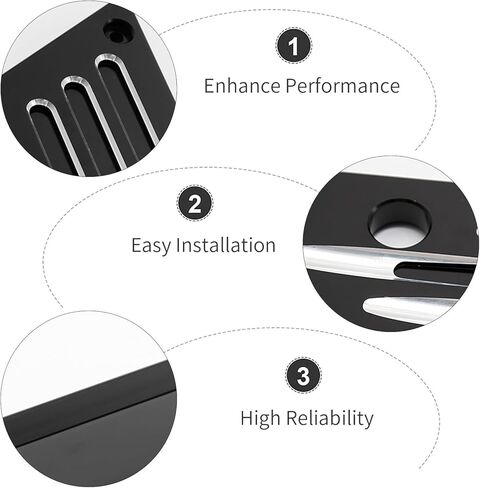 أغطية مزلاج حقيبة السرج من Saddlebag بديلة لـ Harley Davidson Touring Street Glide، Electra Glide، Road Glide 1993-2013، أسود in Kuwait