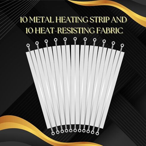 Flexzion Impulse Sealer Replacement Parts Repair Kits for Flexzion Impulse Heat Sealer 600W 12-inch Heat Sealers, PTFE & Heat Seal Strips, Replacement Elements, Pack of 10 in Saudi Arabia