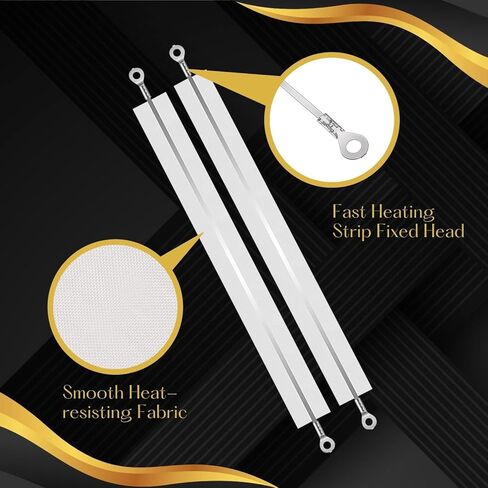 Flexzion Impulse Sealer Replacement Parts Repair Kits for Flexzion Impulse Heat Sealer 600W 12-inch Heat Sealers, PTFE & Heat Seal Strips, Replacement Elements, Pack of 10 in Saudi Arabia