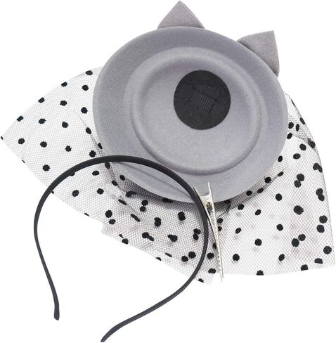 قبعة Ro Rox Grace Fascinator بفيونكة شبكية عتيقة لحفلات الزفاف وحفلات الشاي والكنيسة، مقاس واحد in Saudi Arabia