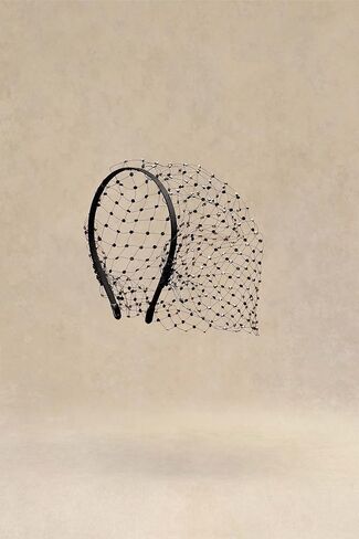 BABEYOND 1920s Flapper Fascinator Mesh Veil Headband Bridal Wedding Tea Party Fascinator Veil for Women in Kuwait