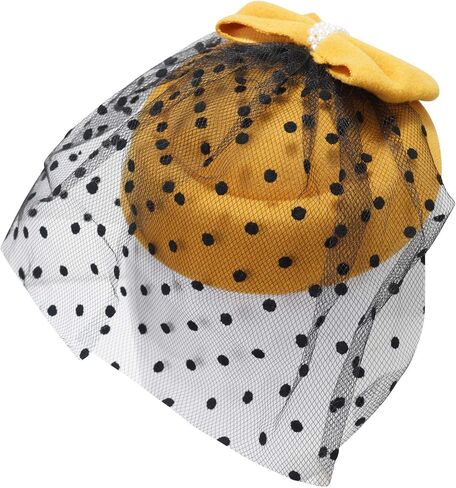 قبعة Ro Rox Grace Fascinator بفيونكة شبكية عتيقة لحفلات الزفاف وحفلات الشاي والكنيسة، مقاس واحد in Saudi Arabia