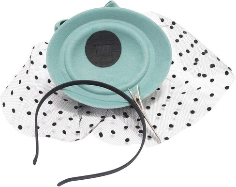 قبعة Ro Rox Grace Fascinator بفيونكة شبكية عتيقة لحفلات الزفاف وحفلات الشاي والكنيسة، مقاس واحد in Saudi Arabia