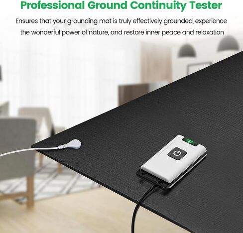 Grounding Tester, Briidea Grounding Continuity Tester with 15ft Grounding Cord, Ideal for Test The Effectiveness of Grounded Products, Mats, Pillow Case, Pet Beds, Blankets, Wrist Bands in Saudi Arabia
