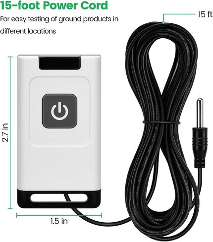 Grounding Tester, Briidea Grounding Continuity Tester with 15ft Grounding Cord, Ideal for Test The Effectiveness of Grounded Products, Mats, Pillow Case, Pet Beds, Blankets, Wrist Bands in Saudi Arabia