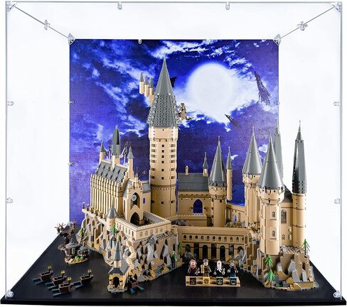 حافظة عرض أكريليك متوافقة مع قلعة Lego Harry Potter #71043، صندوق عرض مقاوم للغبار (الجراب فقط) (مجموعات Lego غير متضمنة) (خلفية مطلية) in Kuwait