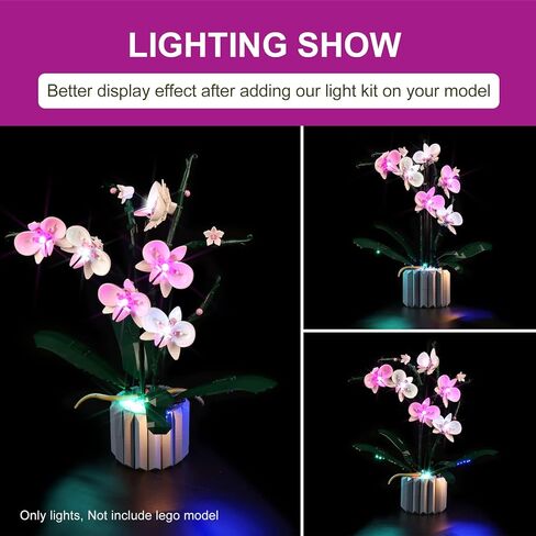مجموعة إضاءة LED لمجموعة أوركيد Lego 10311، مجموعة إضاءة متوافقة مع Lego 10311 (أضواء فقط، لا توجد نماذج Lego) in Kuwait