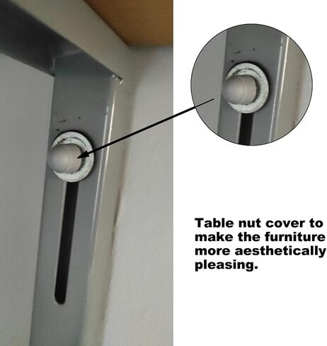 Plastic Nut and Bolt Protection Dome Cover, White Hex Nut Protective Caps Cover, No Thread, M6 x 10mm, 100 PCS in Saudi Arabia