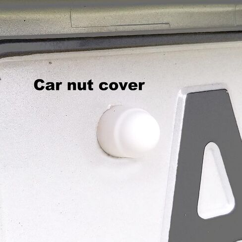 Plastic Nut and Bolt Protection Dome Cover, White Hex Nut Protective Caps Cover, No Thread, M6 x 10mm, 100 PCS in Saudi Arabia