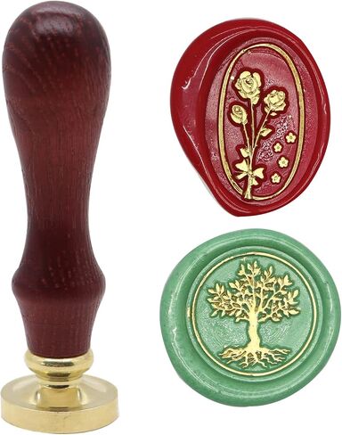 Flower and Plant Wax Seal Stamp Set for Cards Envelopes Wedding Invitations Gift Wrapping(Lavender + Flower) in Saudi Arabia