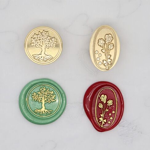 Flower and Plant Wax Seal Stamp Set for Cards Envelopes Wedding Invitations Gift Wrapping(Lavender + Flower) in Saudi Arabia