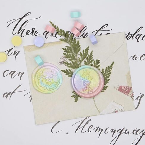 Flower and Plant Wax Seal Stamp Set for Cards Envelopes Wedding Invitations Gift Wrapping(Lavender + Flower) in Saudi Arabia