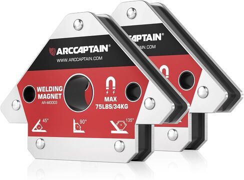 ARCCAPTAIN Welding Magnets 25LB & 55LB 4Pcs Welding Magnet Set | Magnetic Welding Holder, Holding Power Welding Accessories in Kuwait