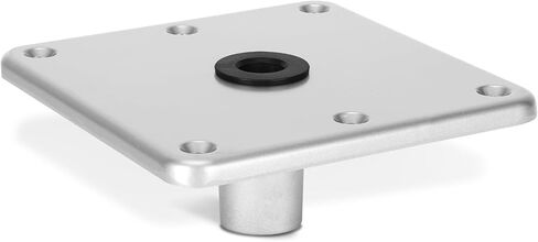 7" x 7" Boat Seat Base with 3/4" Pin Post Socket, Aluminum Boat Seat Pedestal & Base for Boat Seat Mount to Install Boat Seats in Saudi Arabia