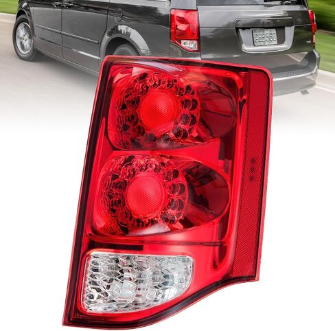 Boine Left Side Tail Light Compatible With 2011-2020 Dodge Grand Caravan LED Rear Light - Bulb Included (Left Driver Side) in Saudi Arabia