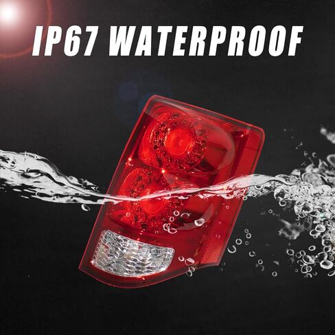 Boine Left Side Tail Light Compatible With 2011-2020 Dodge Grand Caravan LED Rear Light - Bulb Included (Left Driver Side) in Saudi Arabia