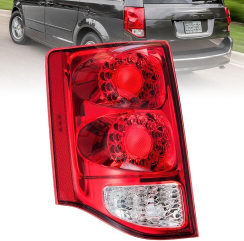 Boine Left Side Tail Light Compatible With 2011-2020 Dodge Grand Caravan LED Rear Light - Bulb Included (Left Driver Side) in Saudi Arabia