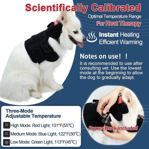 Heating Dog Neck Shoulder Brace for Dogs with Back Pain Cervical IVDD, Shoulder & Neck Pain, Spinal Arthritis, Chronic Joint Pain, Post Surgery Recovery (Small) in Saudi Arabia