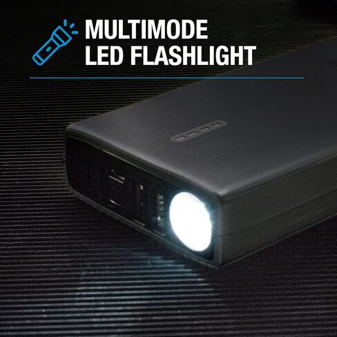 بنك الطاقة Jump Starter من النوع S 1000A 12V 6.0L مع شحن USB مزدوج وبنك طاقة 8000 مللي أمبير في الساعة - أزرق in Kuwait