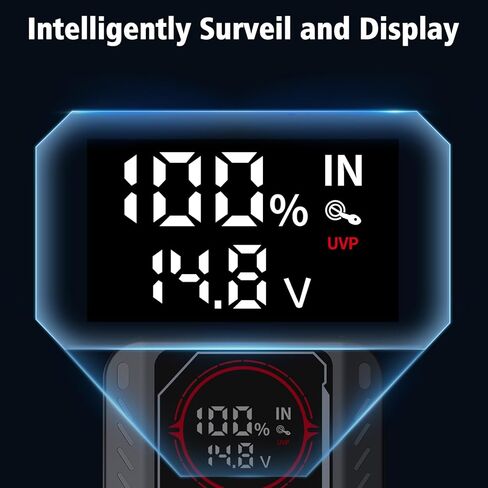 مكثف فائق 3000 أمبير، صندوق نقل السيارة بدون بطارية 500 فهرنهايت (ما يصل إلى 10.0 لتر غاز، 8 لتر ديزل)، مكثف فائق مدمج مع شاشة LCD كبيرة، بدون مشغل شحن مسبق in Kuwait