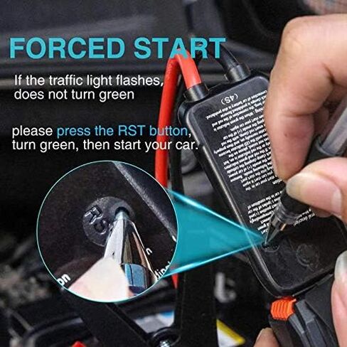 A11 Portable Automotive Jump Starter 2000A 12V Lithium Car Battery Booster Jump Starter Pack with LCD Display, USB Quick Charge, for Up to 10.0L Gasoline and 7.0L Diesel Engines (Blue) in Saudi Arabia