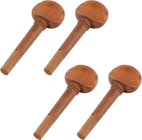 4/4 Size Violin Fiddle Tuning Peg Wooden Violin Tuning Pegs Replacement for 4/4 Size Violin, Jujube Wood - Pack of 4 in Kuwait