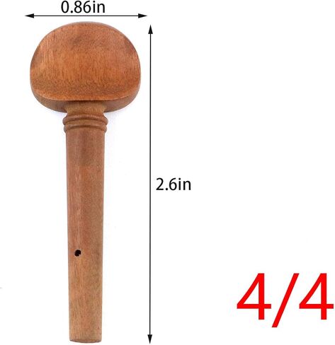 4/4 Size Violin Fiddle Tuning Peg Wooden Violin Tuning Pegs Replacement for 4/4 Size Violin, Jujube Wood - Pack of 4 in Kuwait