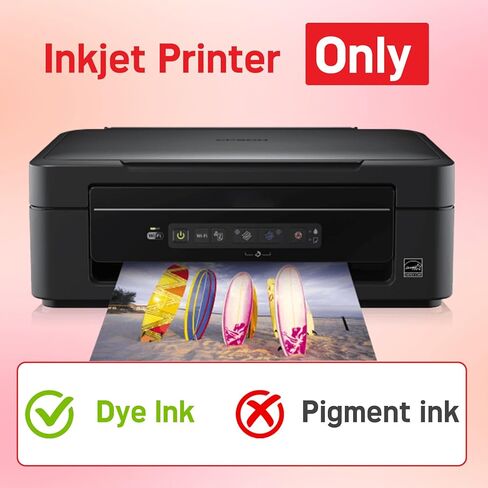 Premium Inkjet Photo Paper Single-Sided High Gloss Photo Paper 50 Sheets 200gsm 8.5x11 Inches for Family Photo with Inkjet Printer and Dye Ink in Saudi Arabia