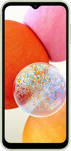 SAMSUNG Galaxy A14 (128GB, 4GB) 6.6'', Android 13, 5000mAh Battery, 50MP Triple Camera, Dual SIM 4G Volte GSM Unlocked International Model A145M/DS (w/ 256GB SD, Green) in Saudi Arabia