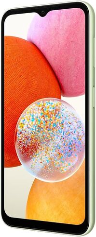 SAMSUNG Galaxy A14 (128GB, 4GB) 6.6'', Android 13, 5000mAh Battery, 50MP Triple Camera, Dual SIM 4G Volte GSM Unlocked International Model A145M/DS (w/ 256GB SD, Green) in Saudi Arabia