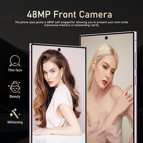 I23 Ultra Unlocked Cell Phone,Smartphone Long Battery Life 6.82" HD Screen Unlocked Phones,Android13 6+256GB with 128G Memory Card,Fingerprint Lock/Face ID/GPS (Purple) in Saudi Arabia