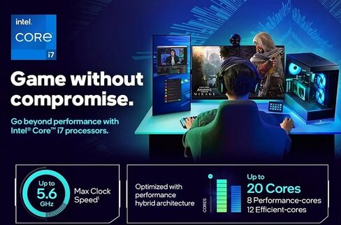 INLAND Micro Center CPU Motherboard Combo - Intel Core i7-14700K 20 Cores up to 5.6 GHz Unlocked LGA 1700 Desktop Processor with MSI PRO Z790-P WiFi ProSeries Motherboard in Saudi Arabia