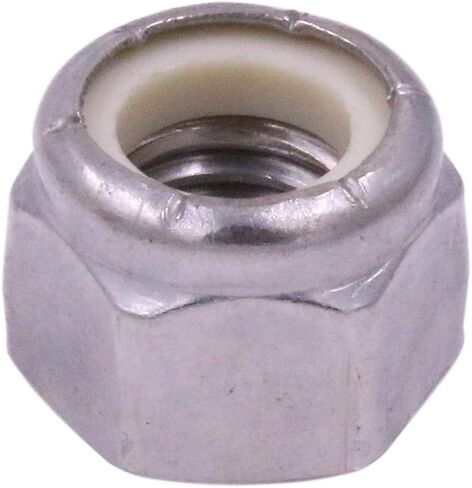 3/8-16 Grade 8 Nylock, NE Nylon Insert Hex Nut Lock Grade C Zinc Yellow - U-Turn (25 Pack) in Saudi Arabia