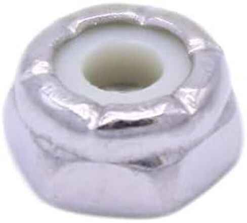 3/8-16 Grade 8 Nylock, NE Nylon Insert Hex Nut Lock Grade C Zinc Yellow - U-Turn (25 Pack) in Saudi Arabia