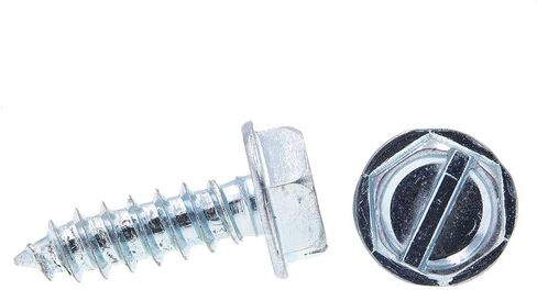 براغي صفائح معدنية 9025058 من Prime-Line، ذاتية التنصت، رأس غسالة سداسية، محرك مشقوق، #7 × 1/2 بوصة. (50 حزمة) in Kuwait