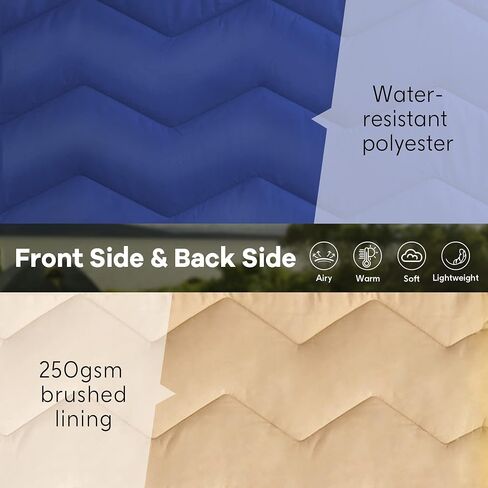 UNIKOME Waterproof Puffy Camping Blanket - Lightweight Packable Outdoor Quilt with Corner Loops, Warm Compact Blanket for Cold Weather Hiking Picnic Stadium Travel, 75"×52", Orange in Saudi Arabia
