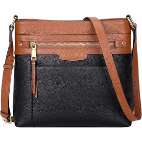 محفظة كروس من الجلد الطبيعي للنساء من Over Earth، حقيبة يد بحزام كتف قابل للتعديل in Kuwait